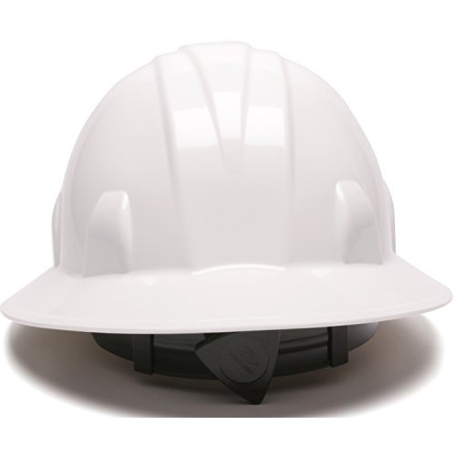 Pyramex Safety SL Series Full Brim Hard Hat, 4-Point Ratchet Suspe...