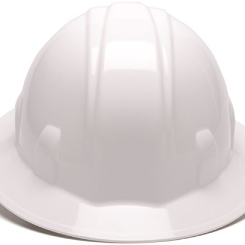 Pyramex Safety SL Series Full Brim Hard Hat, 4-Point Ratchet Suspe...