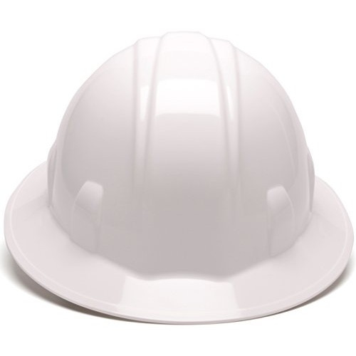 Pyramex Safety SL Series Full Brim Hard Hat, 4-Point Ratchet Suspe...