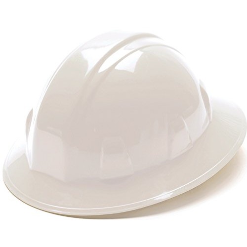 Pyramex Safety SL Series Full Brim Hard Hat, 4-Point Ratchet Suspe...