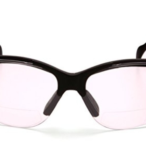 Pyramex V2 Readers Safety Eyewear, Clear +1.5 Lens With Black Frame