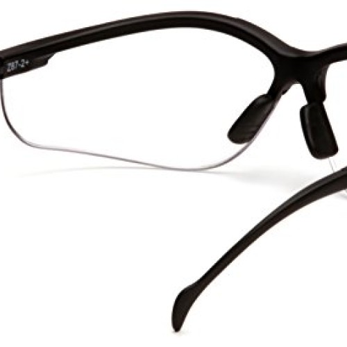 Pyramex V2 Readers Safety Eyewear, Clear +1.5 Lens With Black Frame