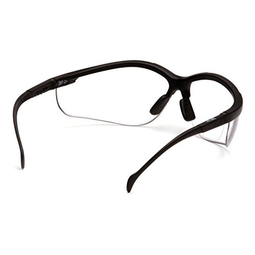 Pyramex V2 Readers Safety Eyewear, Clear +1.5 Lens With Black Frame