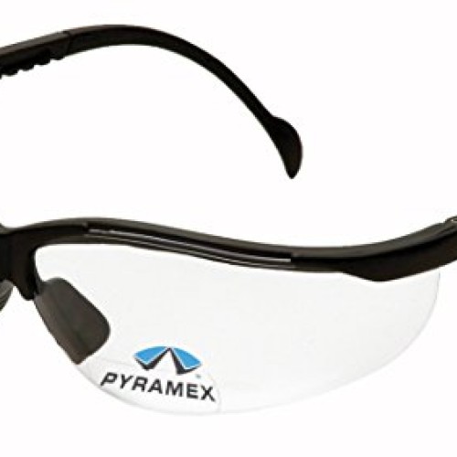 Pyramex V2 Readers Safety Eyewear, Clear +1.5 Lens With Black Frame