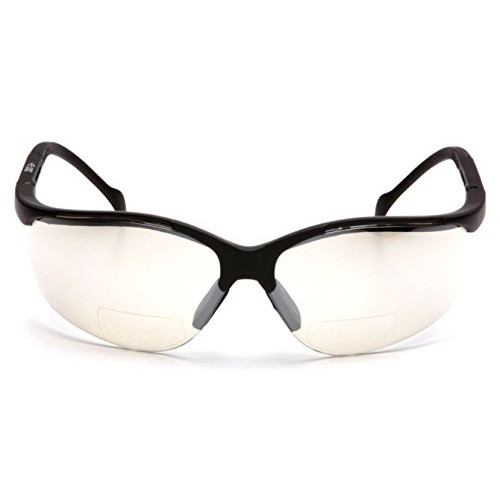Pyramex V2 Readers Safety Eyewear, Indoor/Outdoor Mirror +2.0 Lens...