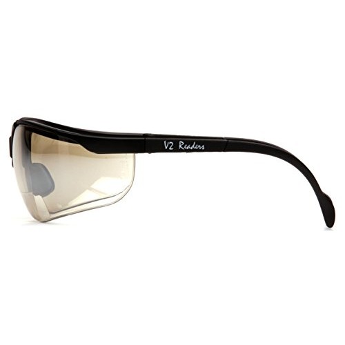 Pyramex V2 Readers Safety Eyewear, Indoor/Outdoor Mirror +2.0 Lens...
