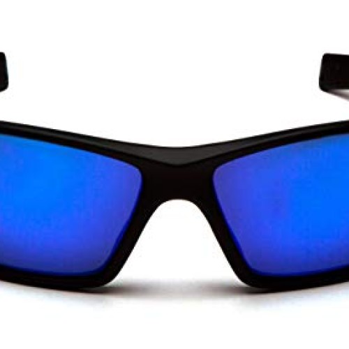 Pyramex Velar Safety Glasses, Black Frame/Ice Blue Mirror Lens