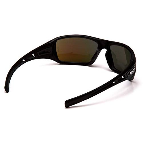 Pyramex Velar Safety Glasses, Black Frame/Ice Blue Mirror Lens