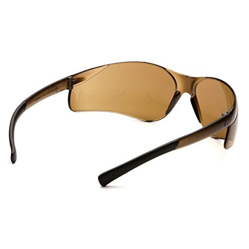 Pyramex Ztek Safety Glasses, Coffee Frame/Coffee Lens
