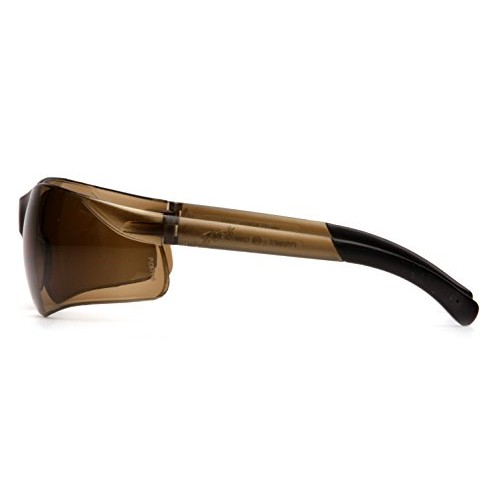 Pyramex Ztek Safety Glasses, Coffee Frame/Coffee Lens