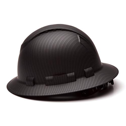 Pyramex Vented Full Brim RIDGELINE Patterned Hard Hat with 6 Point...