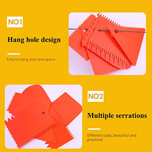 PZRT 6pcs Plastic Clay Scraper Set Scraping Handle Carved Soft Cla...