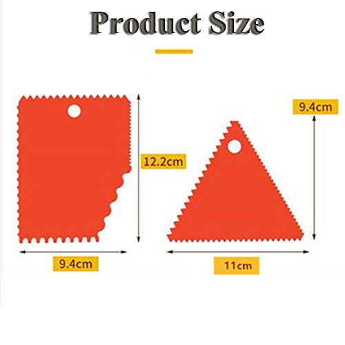 PZRT 6pcs Plastic Clay Scraper Set Scraping Handle Carved Soft Cla...