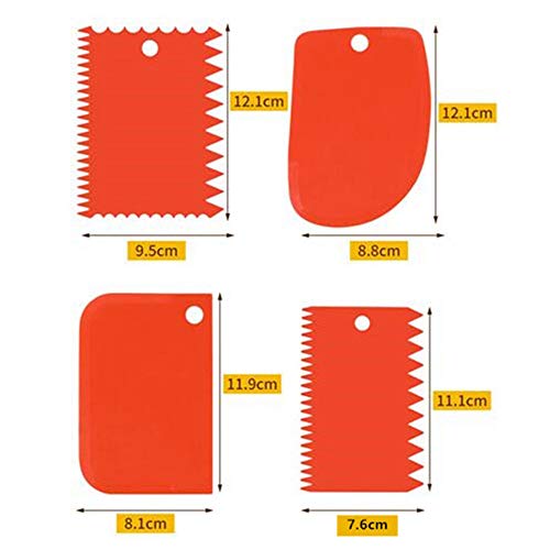 PZRT 6pcs Plastic Clay Scraper Set Scraping Handle Carved Soft Cla...