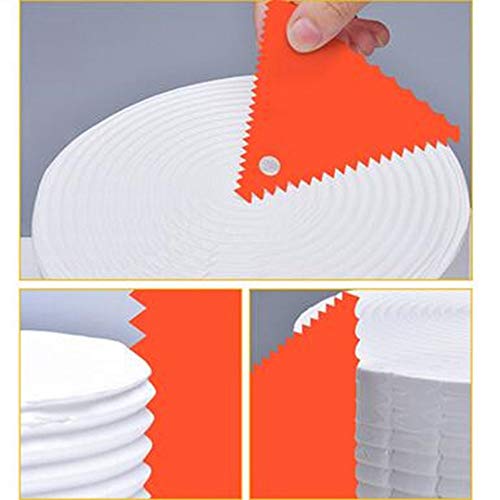 PZRT 6pcs Plastic Clay Scraper Set Scraping Handle Carved Soft Cla...