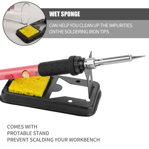 Soldering Iron Kit, 60W Soldering Iron with Interchangeable Iron T...