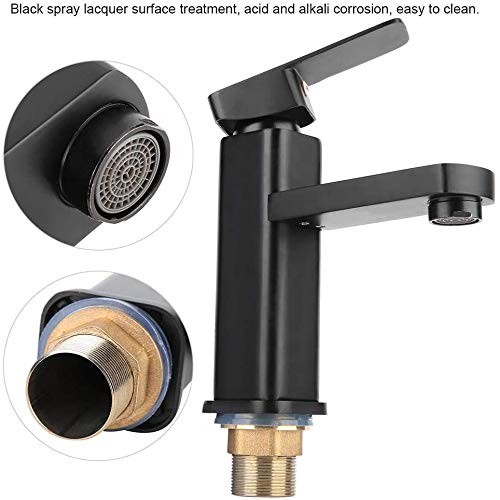 QASIN Basin Faucet Single Hole Sink Cold Hot Mixer Water Tap Water...