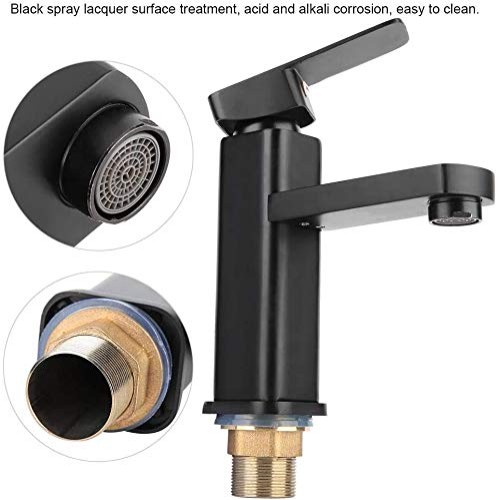 QASIN Basin Faucet Single Hole Sink Cold Hot Mixer Water Tap Water...