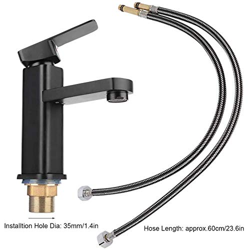 QASIN Basin Faucet Single Hole Sink Cold Hot Mixer Water Tap Water...