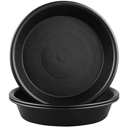 QDBNW Plant Saucer 6 inch of 3 Pack Black Heavy Duty Sturdy Durabl...