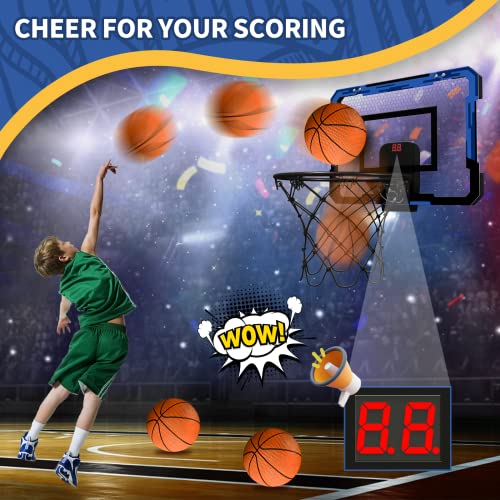 QDRAGON Mini Basketball Hoop, Over The Door Basketball Hoop Indoor...