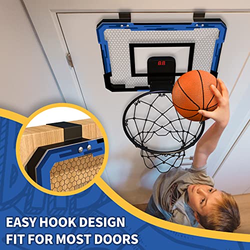 QDRAGON Mini Basketball Hoop, Over The Door Basketball Hoop Indoor...