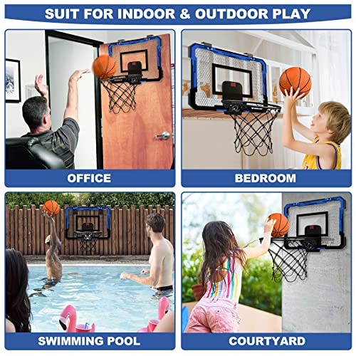 QDRAGON Mini Basketball Hoop, Over The Door Basketball Hoop Indoor...
