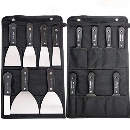 7 PCS Drywall Tools, Putty Knife Set, 50# Steel Drywall Knife, Scr...