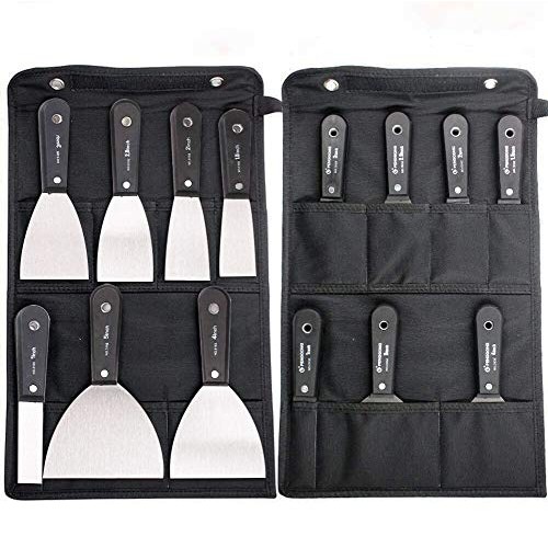 7 PCS Drywall Tools, Putty Knife Set, 50# Steel Drywall Knife, Scr...