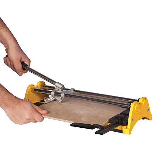 Tile Cutter, 1/2 in Cap, 14 in, Yellow
