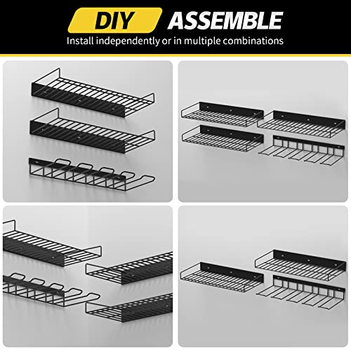 QEWEEQ Power Tool Organizer Wall Mount, Cordless Drill Storage Rac...
