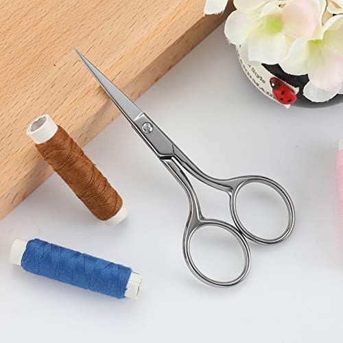 Small Precision Embroidery Scissors, 4 Forged Stainless Steel Sha...