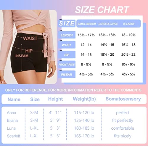 QGGQDD 3 Pack High Waisted Biker Shorts for Women – 5 Buttery Sof...