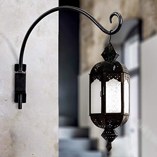 Swivel Plant Hanger | Hand-Forged Hanging Plant Bracket 16/Black...