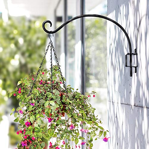 Swivel Plant Hanger | Hand-Forged Hanging Plant Bracket 16/Black...