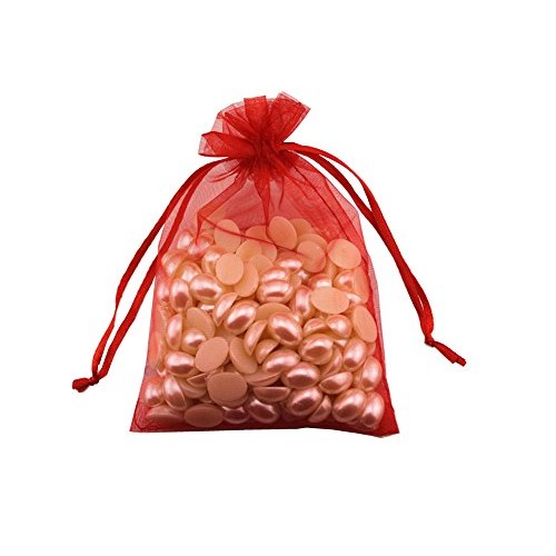 8 x 12 Inch 100 Drawstring Bags Gold Silver Fabric Jewelry Gift Po...