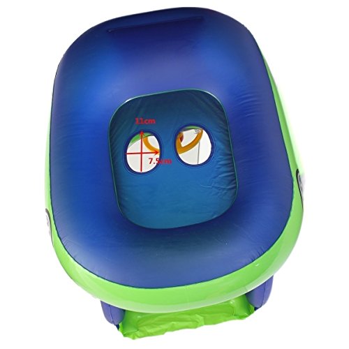 baby pool float with canopy Summer Steering Wheel Sunshade Swim Ri...