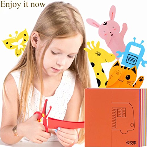 qiaoniuniu Fun Paper-Cut Set; Paper Cutting; Paper Art; Scissor Sk...