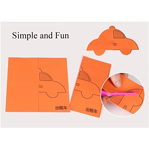 qiaoniuniu Fun Paper-Cut Set; Paper Cutting; Paper Art; Scissor Sk...