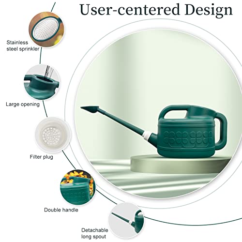 Qilebi 2 Gallon Watering Can for Outdoor Plants, Plant Watering Ca...