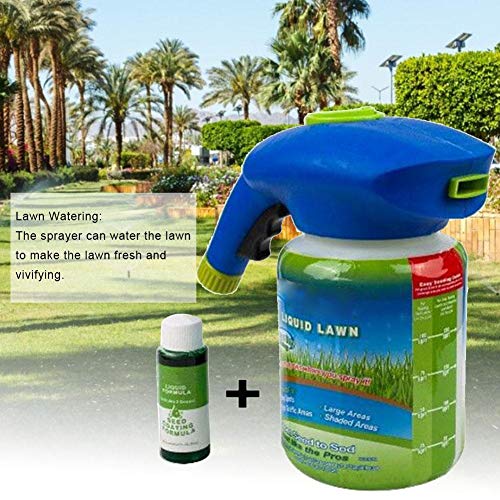 QinAi Home Hydro Seeding System, Liquid Spray Seed Lawn Care Grass...