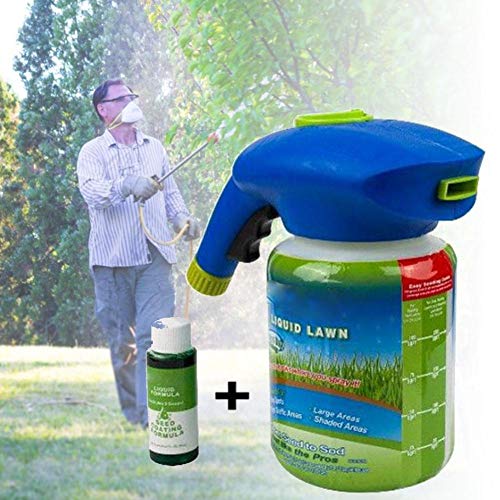 QinAi Home Hydro Seeding System, Liquid Spray Seed Lawn Care Grass...