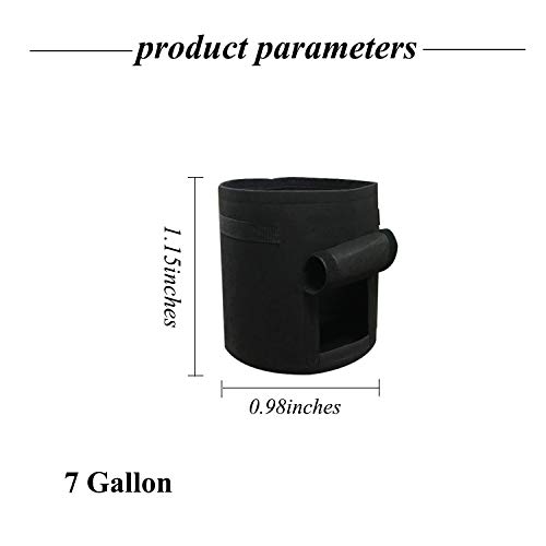 Qingsm 2 Pack Potato Grow Bags with Handles,Vegetable Planting Pouch