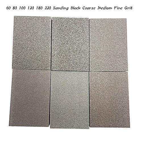 12 Pack Sanding Sponges,60 80 100 120 180 220 Sanding Block Coarse...