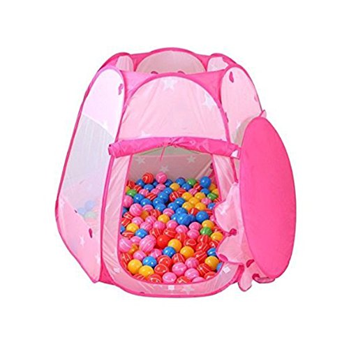 Childrens six-sided tent Princess Play Ball Pit Outdoor Indoor Ga...
