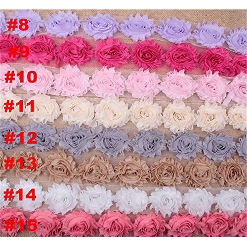 2 Meters Frayed Chiffon Rose 3D Flower Lace Edge Trim Ribbon 6 cm ...