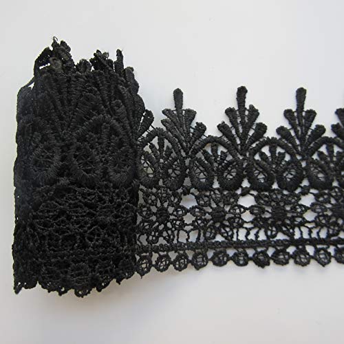 5 Yard Venise Floral Lace Edge Trim Ribbon 9cm Wide Vintage Style ...
