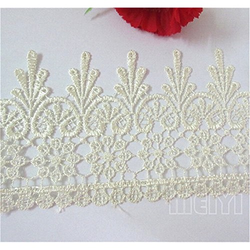 5 Yard Venice Floral Lace Edge Trim Ribbon 9cm Wide Vintage Style ...