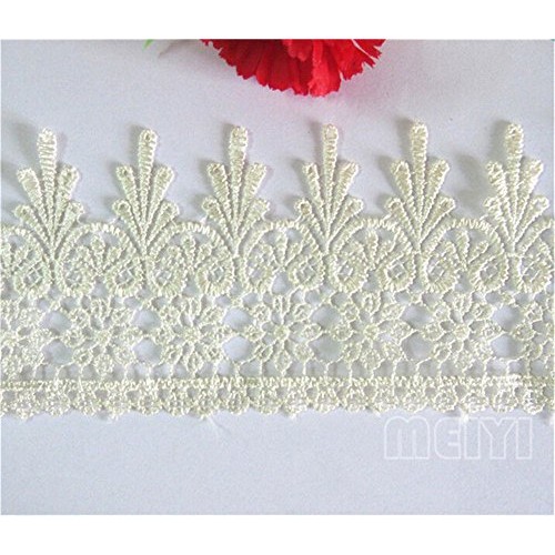 5 Yard Venice Floral Lace Edge Trim Ribbon 9cm Wide Vintage Style ...