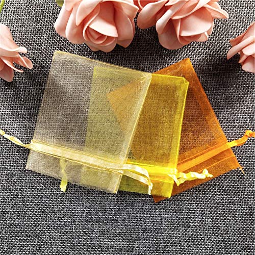 50Pcs Organza Sheer Gauze Element Jewelry Bags Packing Drawable Or...